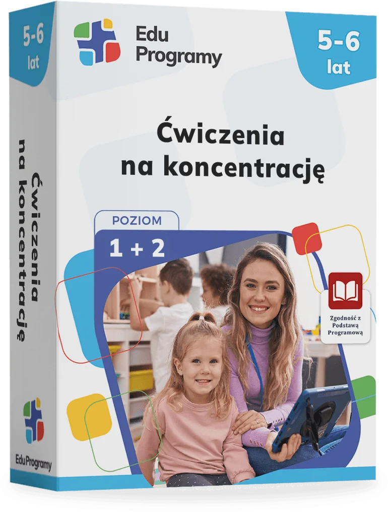 EduProgramy - Ćwiczenia na koncentrację poziom 1+2 - widok od frontu
