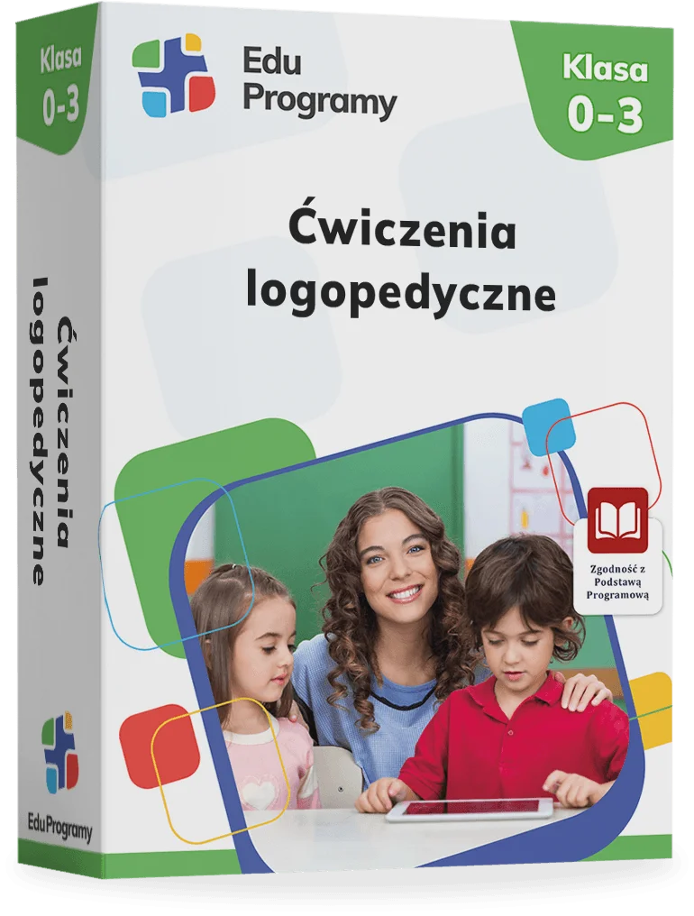EduProgramy - Ćwiczenia logopedyczne - widok od frontu