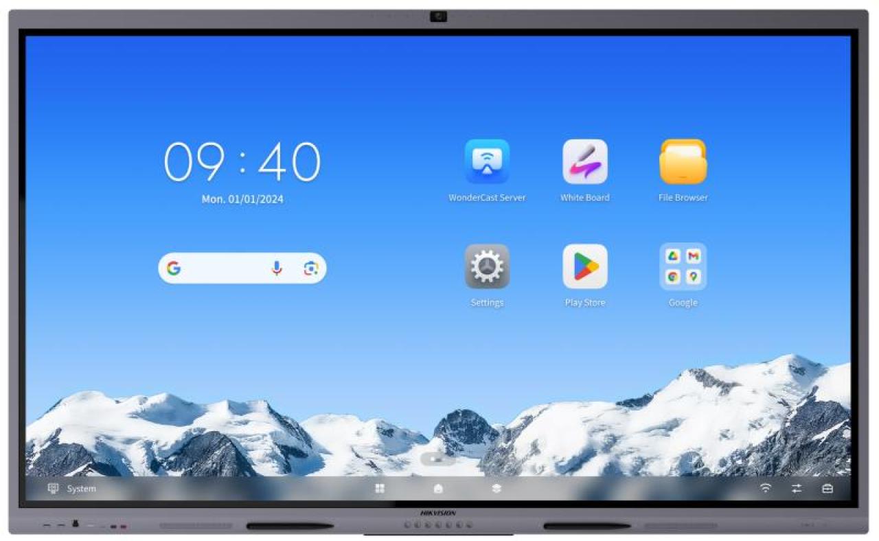 Monitor Interaktywny Hikvision DS-D5C65RB/B2L Select z certyfikatem Google - EDLA - widok produktu