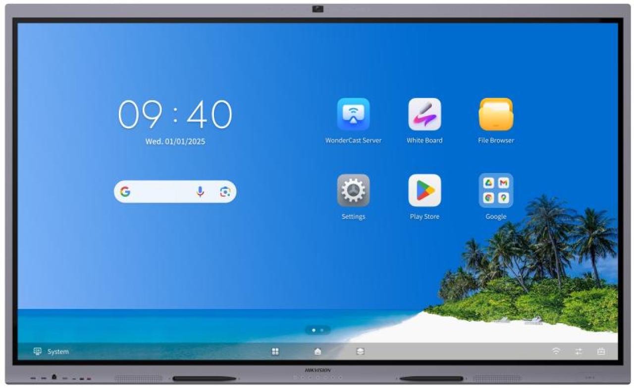 Monitor Interaktywny Hikvision PERFORMANCE G2 DS-D5B65RB/FP 65 cali z kamerą Android 16 z certyfikatem Google - EDLA - widok produktu