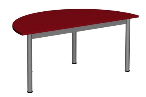 Stół półokrągły 1200x600 noga fi 40 nr 4,5,6 lub regulacja 4-6 - widok produktu