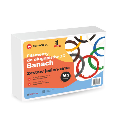Zestawy filamentów PLA Banach do długopisów 3D jesień-zima - widok produktu